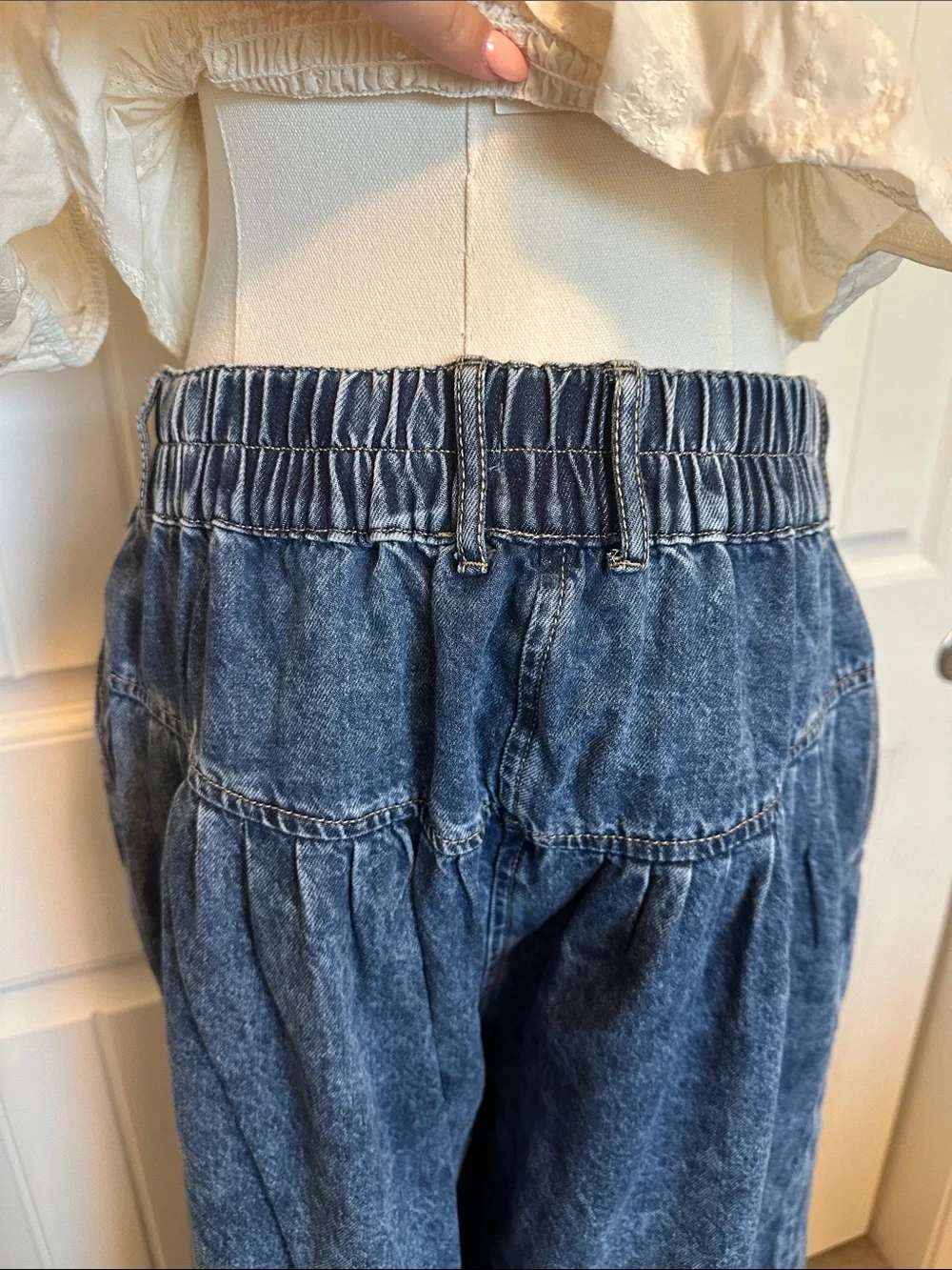 NWT! Wide Leg High-Waist Denim Jeans - Blue